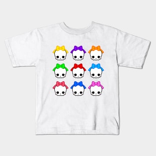 Cute Skulls with Bows Kids T-Shirt